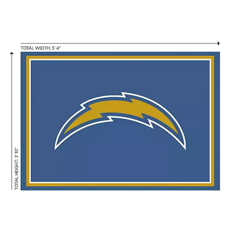 Kirklands Home Los Angeles Chargers Area Rug, 4x6 Online