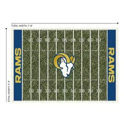 Kirklands Home Los Angeles Rams Home Field Area Rug, 6x8 Green Sale