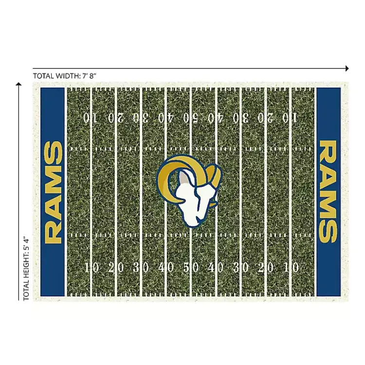 Kirklands Home Los Angeles Rams Home Field Area Rug, 6x8 Green Sale