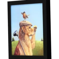 Kirklands Home Lost Ball Framed Art Print New