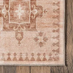 Kirklands Home Lottie Peach Vintage Washable Area Rug, 8x10 Orange Best