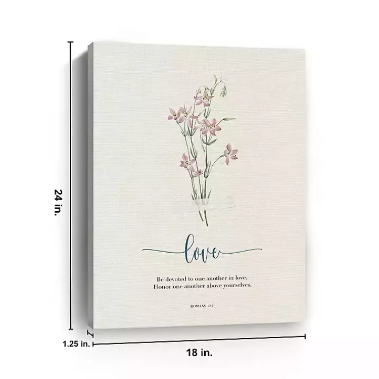 Kirklands Home Love Affirmations Canvas Art Print, 18x24 in. Best