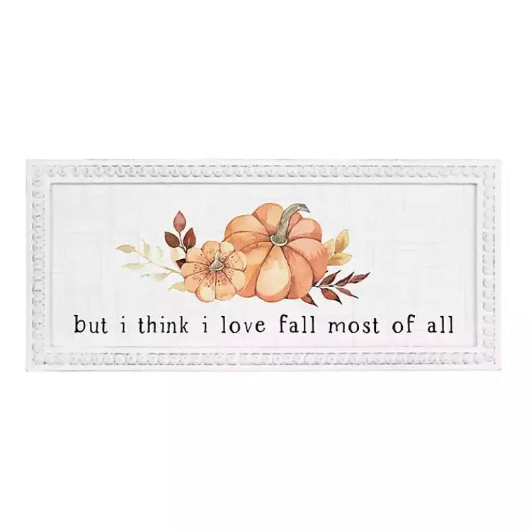 Fall>Kirklands Home Love Fall The Most Framed Wall Plaque