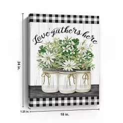 Kirklands Home Love Gathers Here Giclee Canvas Art Print Sale