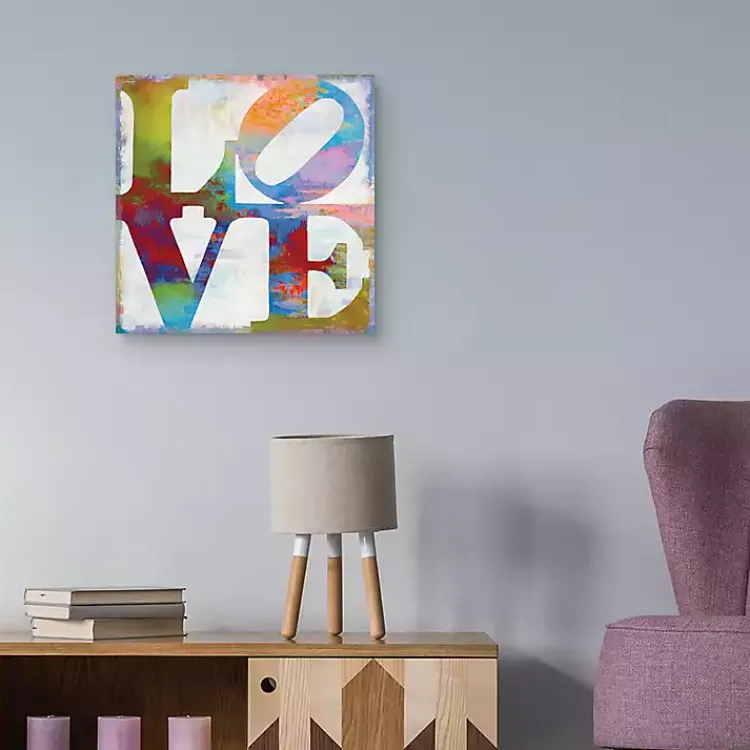 Kirklands Home Love in Color Canvas Art Print Hot