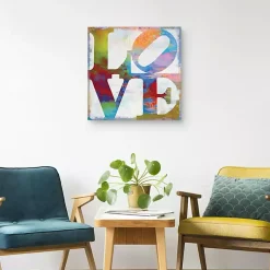 Kirklands Home Love in Color Canvas Art Print Hot