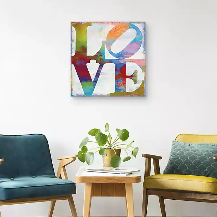 Kirklands Home Love in Color Canvas Art Print Hot