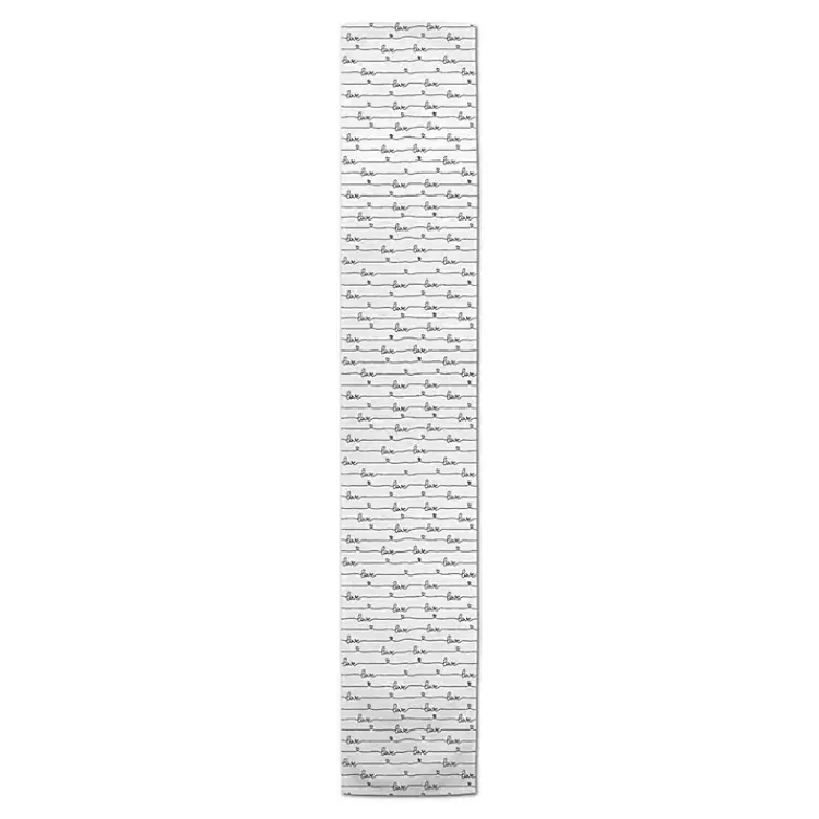 Kirklands Home Love Script Pattern Table Runner, 90 in. Hot