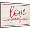Valentines Day Decorations>Kirklands Home Love The Journey Valentine's Framed Wall Art