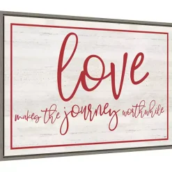 Valentines Day Decorations>Kirklands Home Love The Journey Valentine's Framed Wall Art