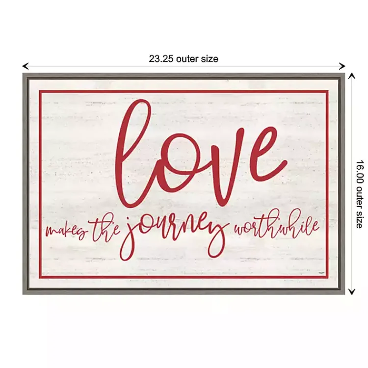 Valentines Day Decorations>Kirklands Home Love The Journey Valentine's Framed Wall Art
