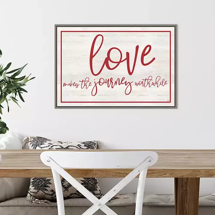 Valentines Day Decorations>Kirklands Home Love The Journey Valentine's Framed Wall Art