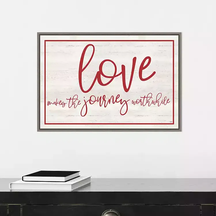Valentines Day Decorations>Kirklands Home Love The Journey Valentine's Framed Wall Art