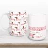Valentines Day Decorations>Kirklands Home Love You This Much Dachshund Mugs, Set of 2