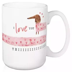 Valentines Day Decorations>Kirklands Home Love You This Much Dachshund Mugs, Set of 2
