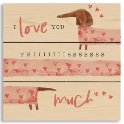 Valentines Day Decorations>Kirklands Home Love You This Much Wood Wall Plaque