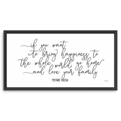 Kirklands Home Love Your Family Framed Giclee Canvas Art Print