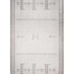 Kirklands Home Lowden Gray Tribal Outdoor Rug, 5x8 Best