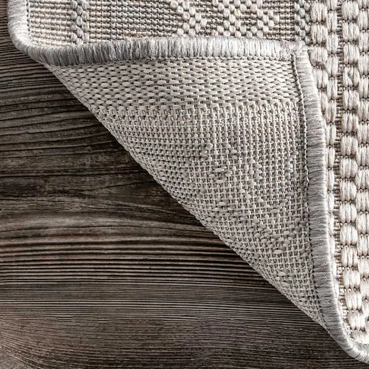 Kirklands Home Lowden Gray Tribal Outdoor Rug, 5x8 Best