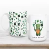 Kirklands Home Luck of the Irish Shamrocks Mugs, Set of 2 New