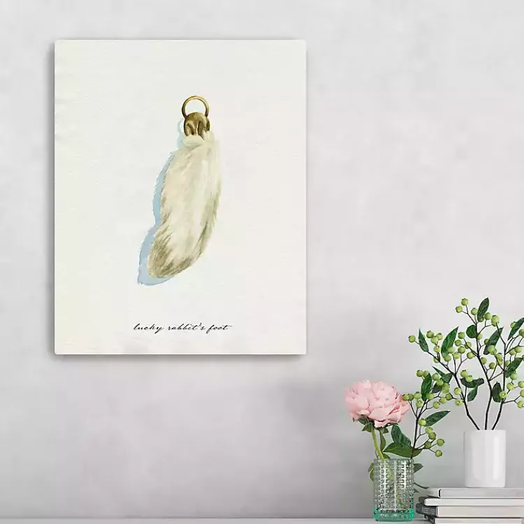 St Patricks Day Decorations>Kirklands Home Lucky Rabbit's Foot Canvas Art Print