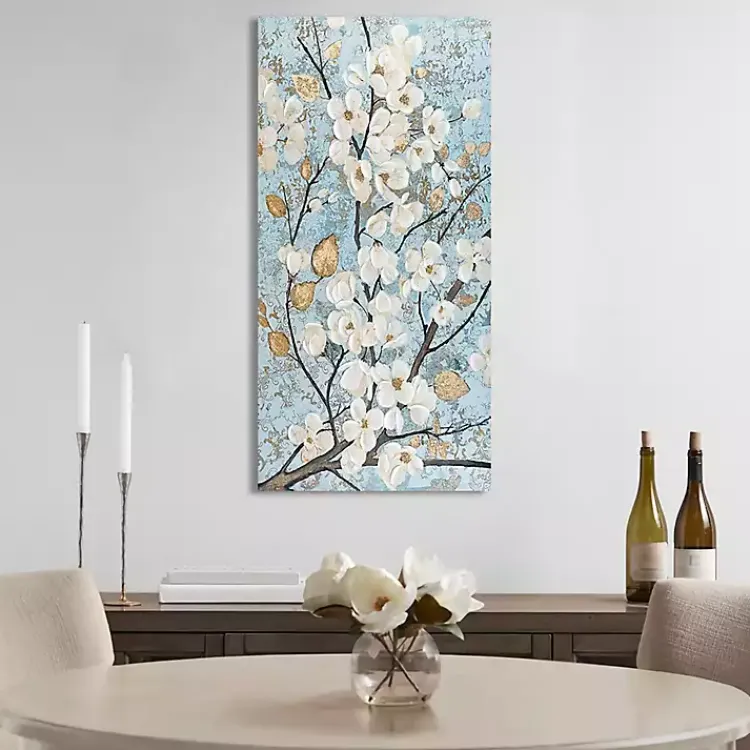 Kirklands Home Luminous Gold Foil Bloom Canvas Art Print Clearance