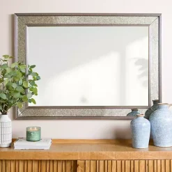 Kirklands Home Luxe Silver Antique Frame Wall Mirror, 43 in. Outlet