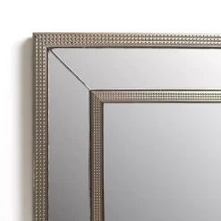 Kirklands Home Luxe Silver Beaded Wall Mirror Best