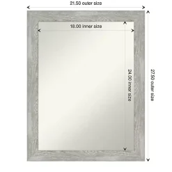 Kirklands Home Lyndon Dove Gray Wood Framed Mirror Discount