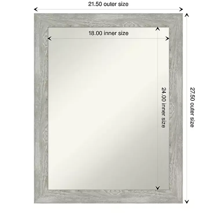 Kirklands Home Lyndon Dove Gray Wood Framed Mirror Discount