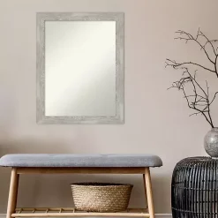 Kirklands Home Lyndon Dove Gray Wood Framed Mirror Discount