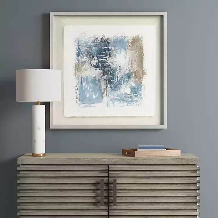 Kirklands Home Madison Park Blue Abstract Framed Art Print Outlet