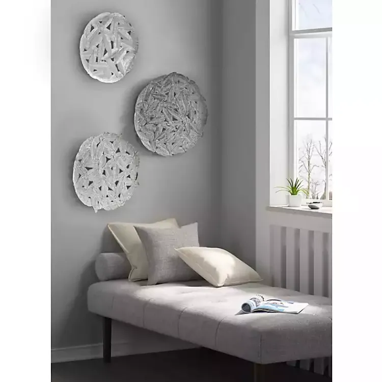 Kirklands Home Madison Park Iron Feathers Wall Plaques, Set of 3 Hot