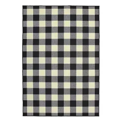 Kirklands Home Madura Buffalo Check Outdoor Area Rug, 5x7 Discount