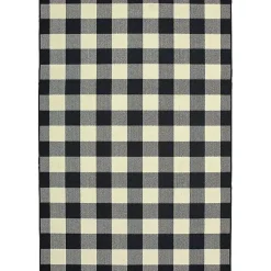 Kirklands Home Madura Buffalo Check Outdoor Area Rug, 8x13 New