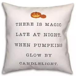 Halloween>Kirklands Home Magic at Night Throw Pillow White