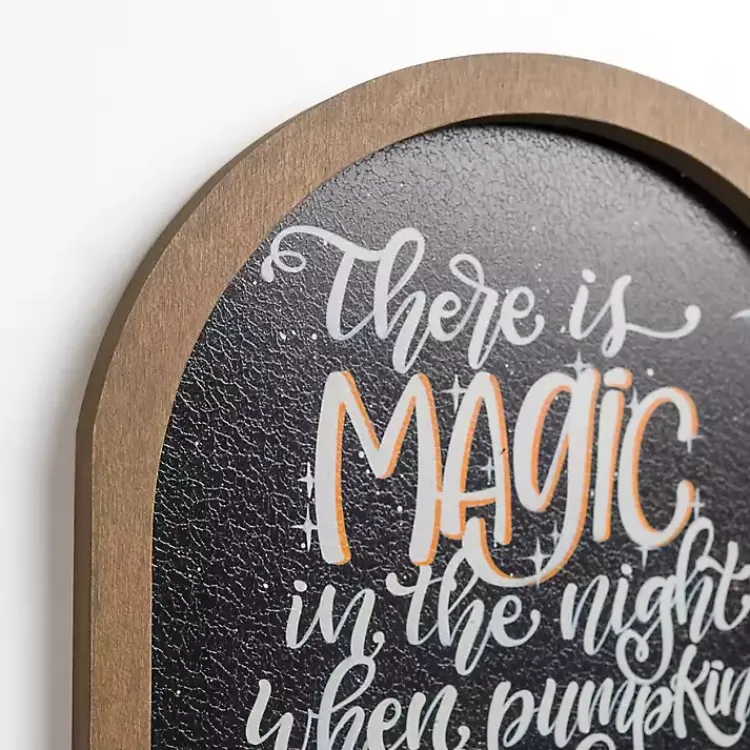 Halloween>Kirklands Home Magic in the Night Halloween Wall Plaque