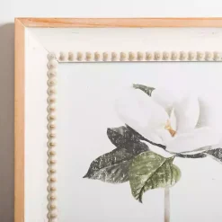 Kirklands Home Magnolia Beaded Framed Art Print Sale