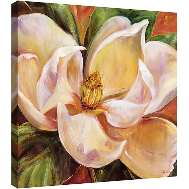 Kirklands Home Magnolia Glow I Canvas Art Print Multi Hot