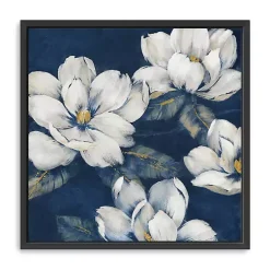 Kirklands Home Magnolias Indigo Framed Giclee Canvas Art Print Best
