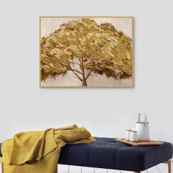 Kirklands Home Majestic s Framed Canvas Art Print Gold Hot