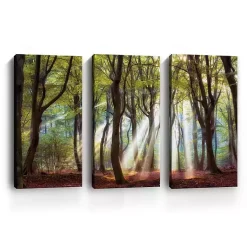 Kirklands Home Majestic Morning Canvas Art Prints, Set of 3 Green