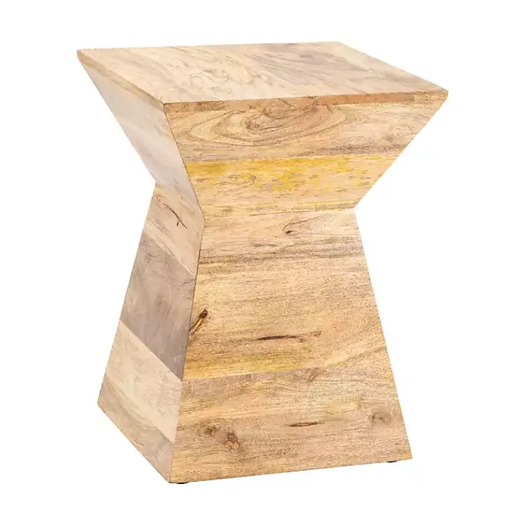 Kirklands Home Mango Wood Nielsen Accent Table Tan Clearance