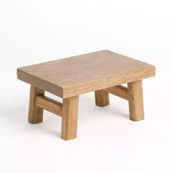 Decorative Accents>Kirklands Home Mango Wood Recgular Riser Tan