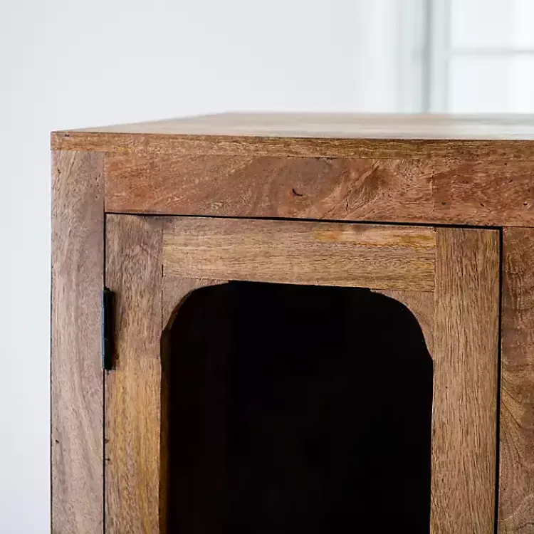 Kirklands Home Manu Natural Mango Wood Cabinet Discount