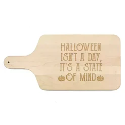 Halloween>Kirklands Home Maple Halloween is a State Of Mind Cutting Board Tan
