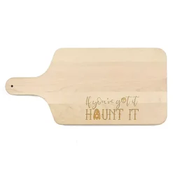 Halloween>Kirklands Home Maple Haunt It Halloween Cutting Board Tan