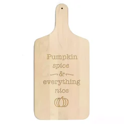 Kirklands Home Maple Pumpkin Spice Everything Nice Cutting Board Tan