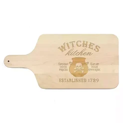 Halloween>Kirklands Home Maple Witches Kitchen Halloween Cutting Board Tan