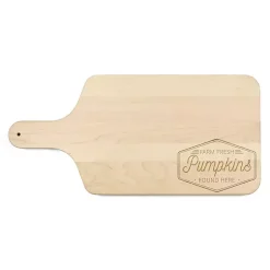 Kirklands Home Maple Wood Farm Fresh Pumpkins Cutting Board Tan Outlet